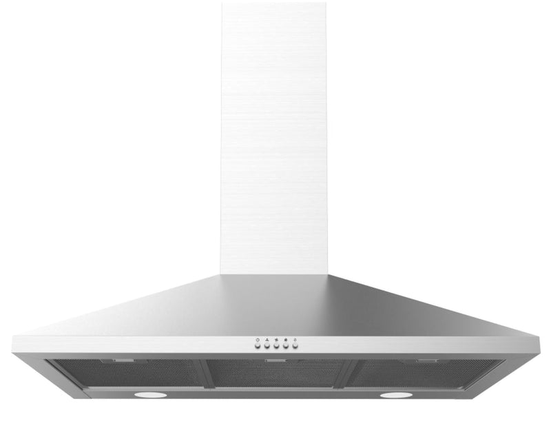 Dilusso Appliances 900mm Stainless Steel Canopy Rangehood 600m3/hr LED lights
