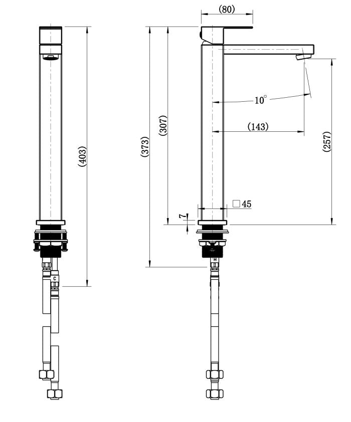 Modern National Chao Mini High Rise Basin Mixer