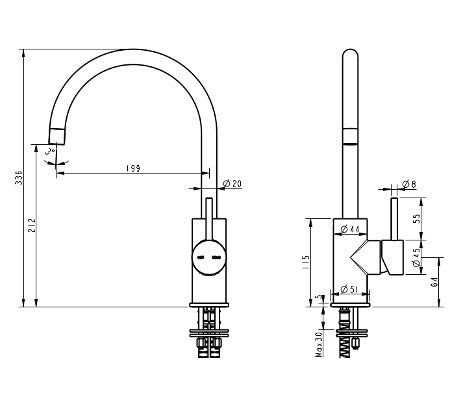 Millennium Cioso Sink Mixer