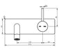 Millennium Cioso Wall Basin Mixer