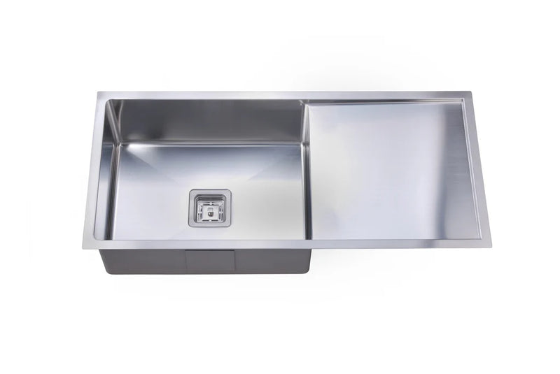 Suprema Square Bowl Sink with Drainer