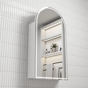 Aulic Canterbury Arch LED Carita Shaving Cabinet matte white
