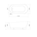Caroma Blanc 1700 Freestanding Bath N/A
