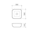 Caroma Tribute Above Counter Basin - Square 390mm
