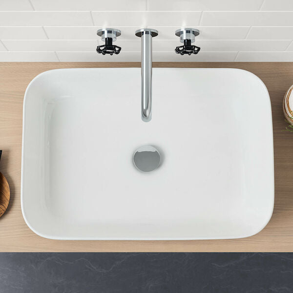 Caroma Tribute Above Counter Basin - Rectangle 600mm