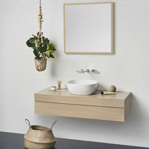 Caroma Tribute Above Counter Basin - Curved Square 400mm