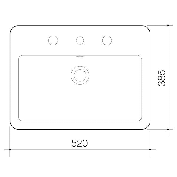 Caroma Basa Inset Basin - 1TH