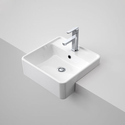 Caroma Carboni II Semi Recessed Basin - White 1TH