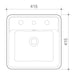 Caroma Carboni II Semi Recessed Basin - White 1TH