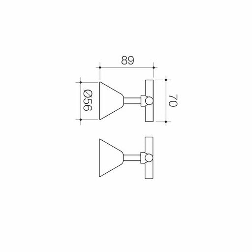 Caroma Classic Cross Wall Top Assy