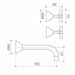 Caroma Classic Cross Wall Basin Set