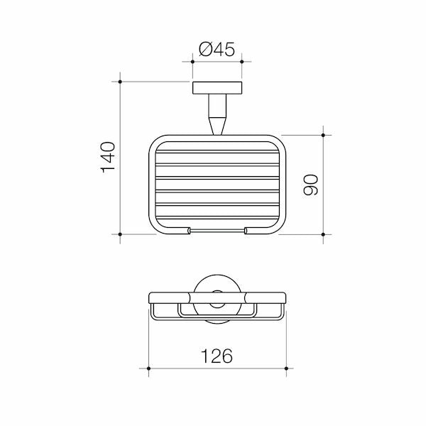 Caroma Cosmo Metal Soap Basket