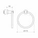 Caroma Cosmo Metal Towel Ring