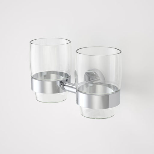 Caroma Cosmo Metal Tumbler Holder - Double