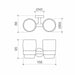 Caroma Cosmo Metal Tumbler Holder - Double