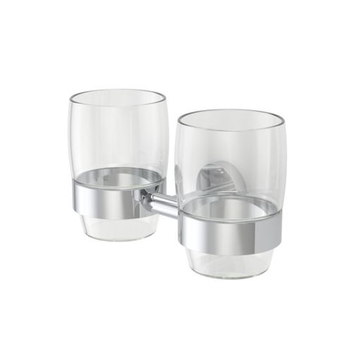Caroma Cosmo Metal Tumbler Holder - Double