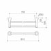 Caroma Elegance Double Towel Rail