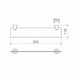 Caroma Elegance Glass Shelf