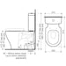 Caroma Luna Cleanflush® Close Coupled Toilet Suite - P Trap, BE