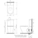 Caroma Luna Wall Faced Toilet Suite - Back Entry