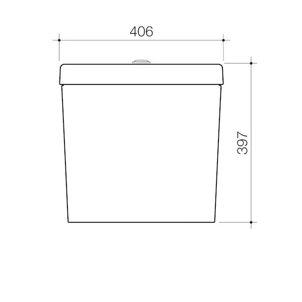 Caroma Profile Close Coupled Bottom Inlet Cistern