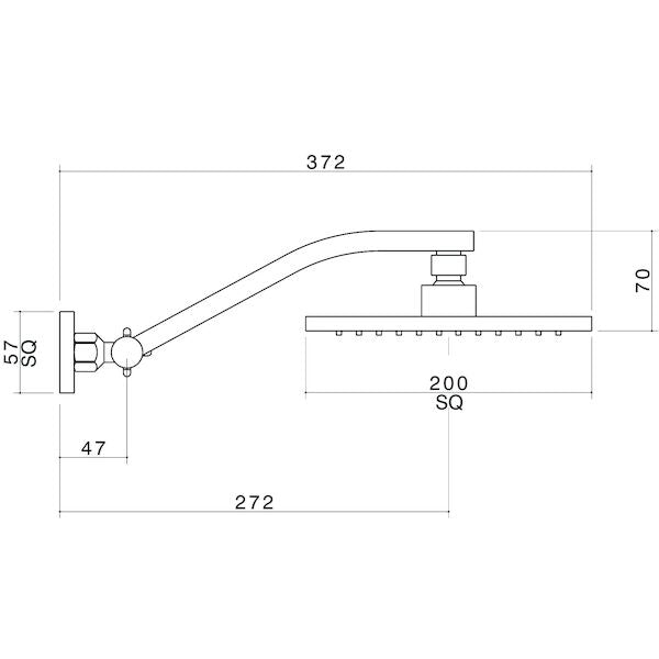 Caroma Quatro Adjustable Shower