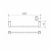 Caroma Quatro Single Towel Rail - 620mm