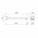 Caroma Quatro Wall Bath Outlet 240mm