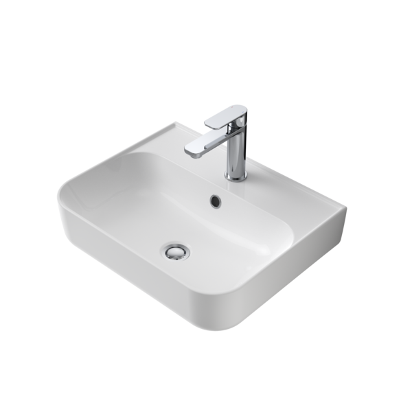 Caroma Tribute Rectangle 500 Wall Basin 1TH OF