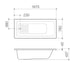Caroma Vivas 1675 Anti-slip Bath
