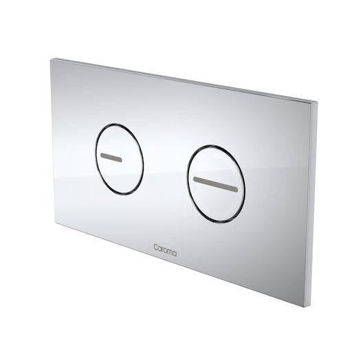 Caroma Invisi Series II® Round Dual Flush Plate & Buttons (Plastic) Chrome