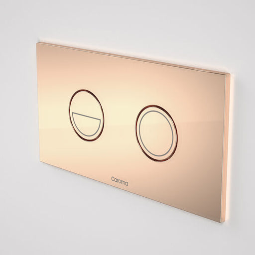 Caroma Invisi Series II® Round Dual Flush Plate & Buttons - Copper