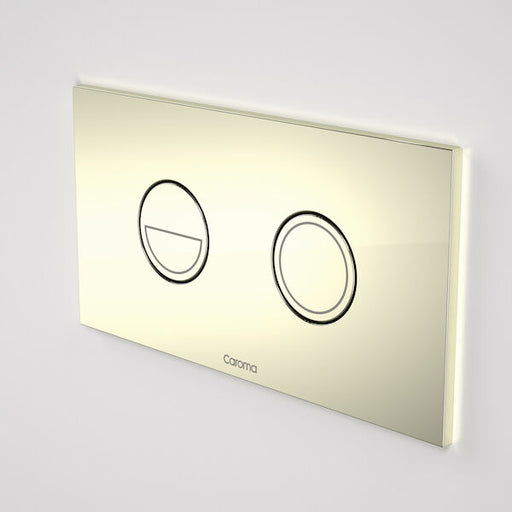 Caroma Invisi Series II® Round Dual Flush Plate & Buttons - Gold
