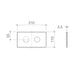 Caroma Invisi Series II® Round Dual Flush Plate & Buttons (Metal) Light Grey