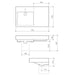 Caroma Liano Nexus 750 Wall Basin RHS 1TH