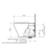 Caroma Luna Cleanflush® Wall Faced Back Inlet Pan