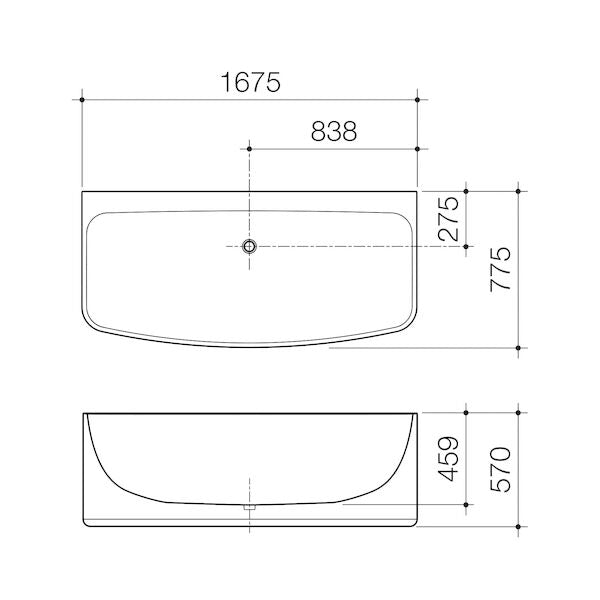 Caroma Urbane Back-to-Wall Bath