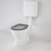 Caroma Care 200 V2 Connector (S Trap) Suite with Caravelle Care Single Flap Seat - Anthracite Grey