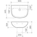 Caroma Care 600 Wall Basin (with GERMGARD®) - 0TH