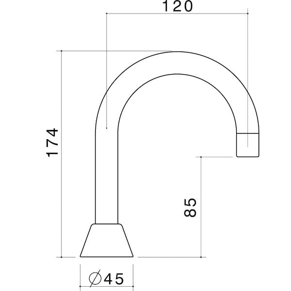 Caroma Elegance Basin Outlet