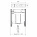Caroma Invisi Series II® Cistern - Induct/Inwall/Inceiling - Urinals - Single Flush