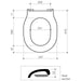 Caroma Opal II Normal Close Toilet Seat - Black