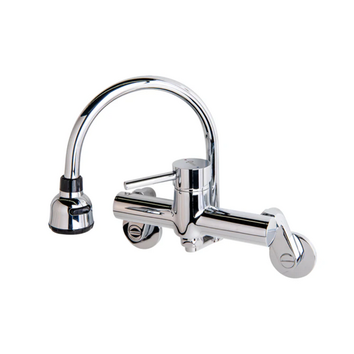 Quoss Transformer Cobra Hard Spout Wall Sink Mixer Chrome CW003-QF35MOD