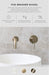 Meir Round Combination Shower Rail, 200mm Rose, Three-Function Hand Shower