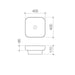 Caroma Tribute Square 400 Inset Basin NTH