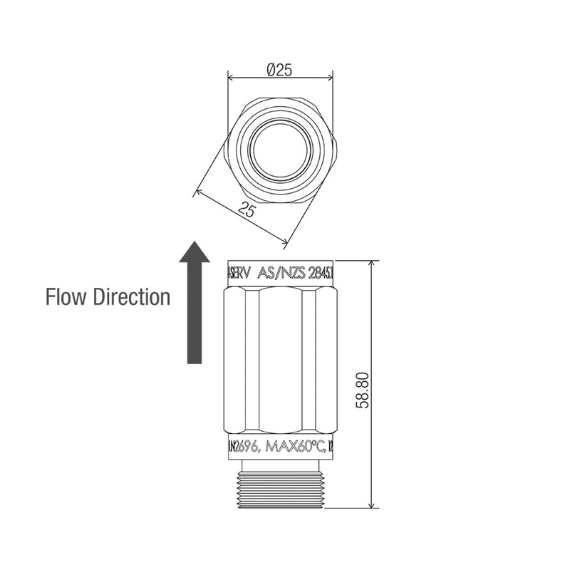 Conserv Dual Check / Non-Return 1/2" M & F