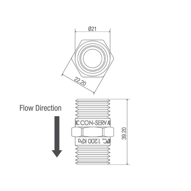 Conserv Dual Check/Non-Return 1/2" M & M