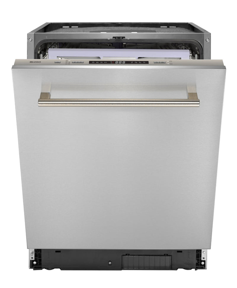 Dilusso Appliances 600mm Fully Integrated Dishwasher - 14 place settings, turbo drying, without decorative door , 4.5 star WELS, 3.5 star energy rating
