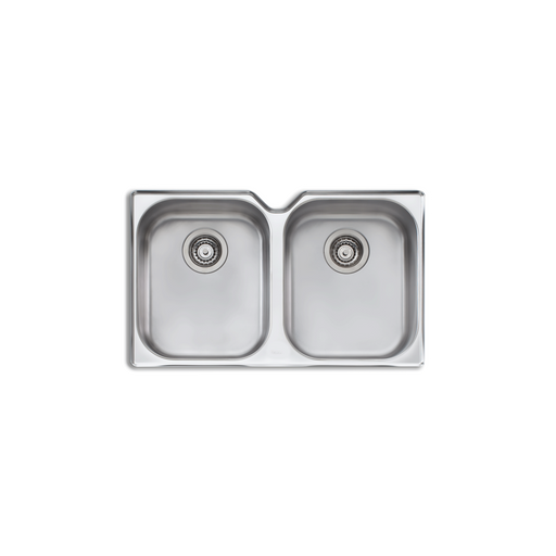 Oliveri Diaz Double Bowl Undermount Sink 770mm