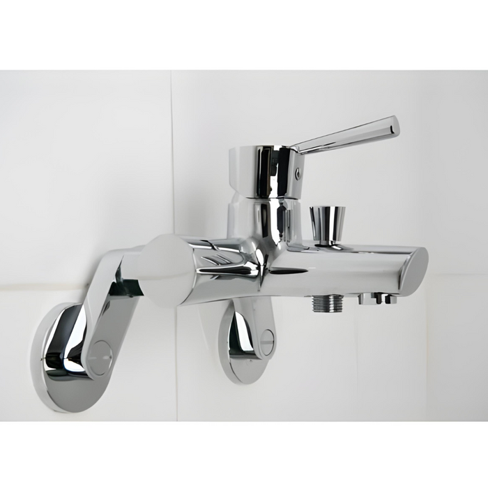 Quoss Diverter Bath/Shower with Drill-Free Rail Bar